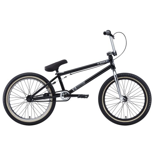 Eastern Bikes Chief 2013 Edition BMX Bike (Matte Black/Chrome Front/Black Rear Rim, 20-Inch)