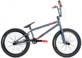 KHE Bikes Root 180 BMX Bike, Grey/Blue, 20.6-Inch