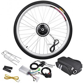 AW 26″ Front Wheel Electric Bicycle Motor Kit 36V 250W Pro Light Motor Cycling w/ Dual Mode Controller