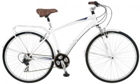 Schwinn Men’s Community 700c Hybrid Bicycle, White, 18-Inch Frame