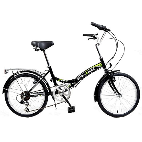 Stowabike 20″ Folding City V2 Compact Foldable Bike – 6 Speed Shimano Gears