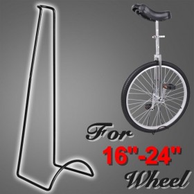 16″- 24″ Heavy Duty Black Display Stand Rack for Unicycle
