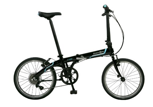 Dahon Vybe D7 Folding Bike Obsidian Rack and Fenders