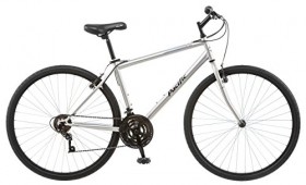 Pacific Bryson Men’s 700c 18 Hybrid Bike, 18-Inch/Medium, Silver