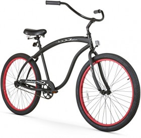 Firmstrong Bruiser Man Beach Cruiser Bicycle, 26-Inch