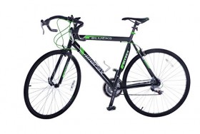 Merax 21-Speed 700C Aluminum Road Bike Racing Bicycle, 58CM Green