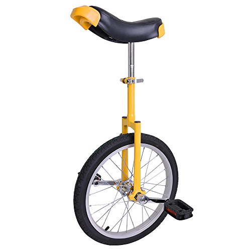 AW Yellow 18″ Inch Wheel Unicycle Leakproof Butyl Tire Wheel Cycling Outdoor Sports Fitness Exercise Health
