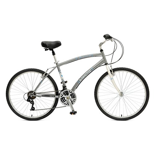 Mantis Premier 726M Comfort Bike, 26 inch Wheels, 18 inch Frame, Men’s Bike, Silver