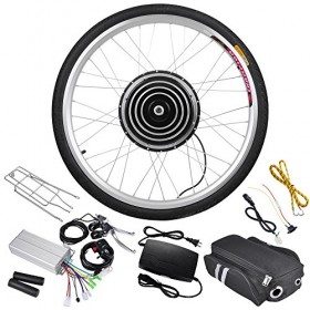 AW 48V 1000W 26″ Front Wheel Electric Bicycle Motor Kit E-Bike Cycling Hub Conversion Outdoor Sport