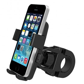 MsFeng One-Touch Mountain Bike Cell Phone Holder Handlebar Mount for iPhone 6/5s/5c/4s, Samsung Galaxy S5/S4, Google Nexus 5 – Bike’s GPS Navigation Holder 360 Degree Rotation Anti-Skip Anti-Shaking
