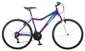 Mongoose Women’s Silva Bicycle with 26″ Wheels, Purple, 16″/Small