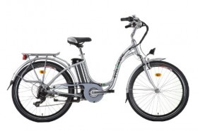 Cyclamatic GTE Step-Through Electric Bike with Lithium-Ion Battery