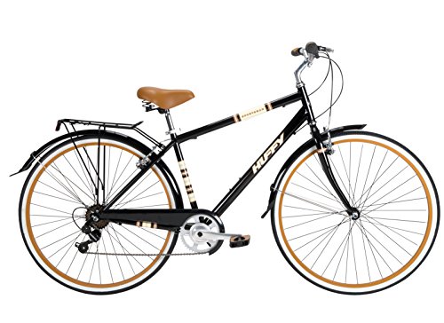 Huffy Bicycle Company Men’s Number 26765 Modern Cruiser Sportsman Bike, 700cm, Gloss Black