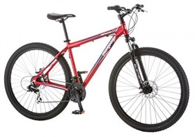 Mongoose Men’s Impasse HD Bicycle with 29″ Wheels, Red, 18″/Medium