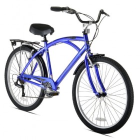 Kent Men’s Bay Breeze 7-Speed Cruiser Bicycle, 18-Inch/One Size, Blue