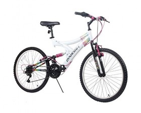 Dynacraft Women’s 24″ 21 Speed Rip Curl Bike, 17″/One Size, White/Black/Pink
