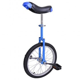 Astonishing Blue 18 Inch In 18″ Mountain Bike Wheel Frame Unicycle Cycling Bike With Comfortable Release Saddle Seat