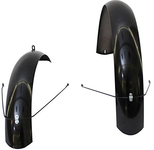 Fat Bike Fenders 100mm wide Steel Gloss Black