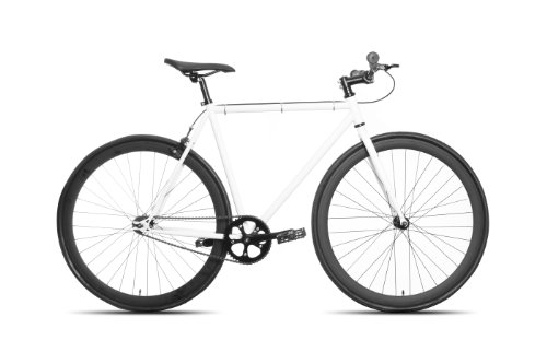 50cm CM Fixie Fixed Gear Single Speed Urban Road Bike Flip-Flop Hub BICYCLES White /Black