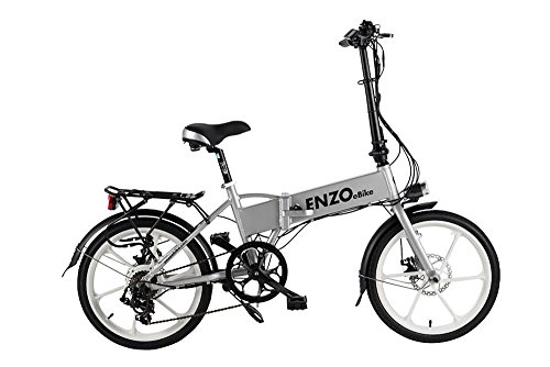 2016 Enzo eBike Electric Folding Bike Lightweight Electric Bicycle 350W 36V8.8ah +FREE GIFT 16000 mAh Solar Power Bank for cell phone