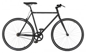 Vilano Fixed Gear Bike Urban Single Speed Deep V 54 cm Wheels, Matte Black