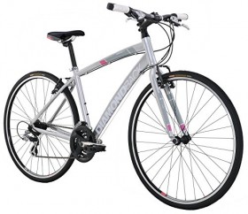Diamondback Bicycles 2016 Women’s Clarity 1 Complete Performance Hybrid Bike, Silver, 20″ Frame