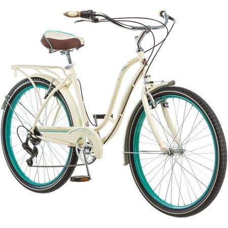 26″ Schwinn Fairhaven Women’s 7-Speed Cruiser Bike, Cream