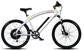 ProdecoTech Phantom X V5 36V600W 8 Speed Electric Bicycle 14Ah Samsung Li Ion, Brushed Aluminum, 18″/One Size