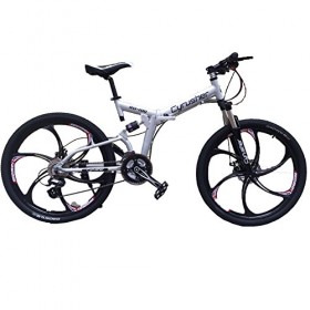 Cyrusher RD-100 Sliver Aluminium Frame Full Suspension Mens Mountain Bike Shimano ALTUS 24 Gears Disc Brakes