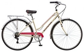 Schwinn Women’s S3045TR Fahrenbrook Hybrid Bike , 16″/Small, Cream