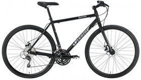 Windsor Rapide 700C Disc Shimano 24 Speed Disc Brake Carbon Fork Super Hybrid Bicycle Bike matt black 20″ frame
