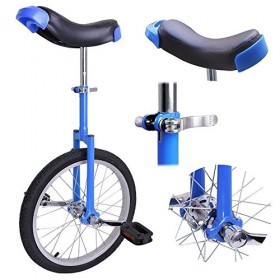 18″ Inches Wheel Skid Proof Tread Pattern Unicycle Bike Cycling Uni-Cycle BLUE