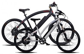 2 Prodecotech Electric Bikes- ProdecoTech Phantom X R V5 36V600W 8 Speed Electric Bicycle 14Ah Samsung Li Ion, Matte Black Bicycle AND Genesis V5 36V600W 8 Speed Electric Bicycle, Brushed Aluminum, 18″/One Size