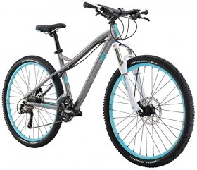 Diamondback Bicycles Women’s 2016 Lux Sport Hard Tail Complete Mountain Bike, 15″/Small, Dark Silver