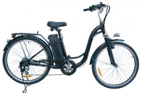 Watseka XP Sport-Electric Bicycle-26″-6 speed-Adult/Young Adult-Black