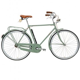 Lombardo Sanremo M City Bike, 700c Wheels, 22 inch Frame, Men’s Bike, Green, 99% Assembled