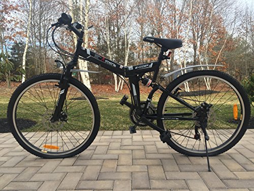 26″ Folding Bike with Shimano 21 speed and Disc Brakes