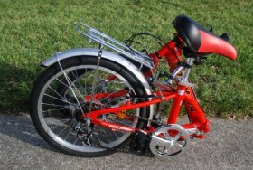 Columba 20″ Alloy Folding Bike w. Shimano 7 Speed Red (R20A_RED)